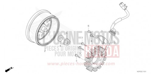 GENERATRICE/VOLANT (2) Z125MAS de 2025